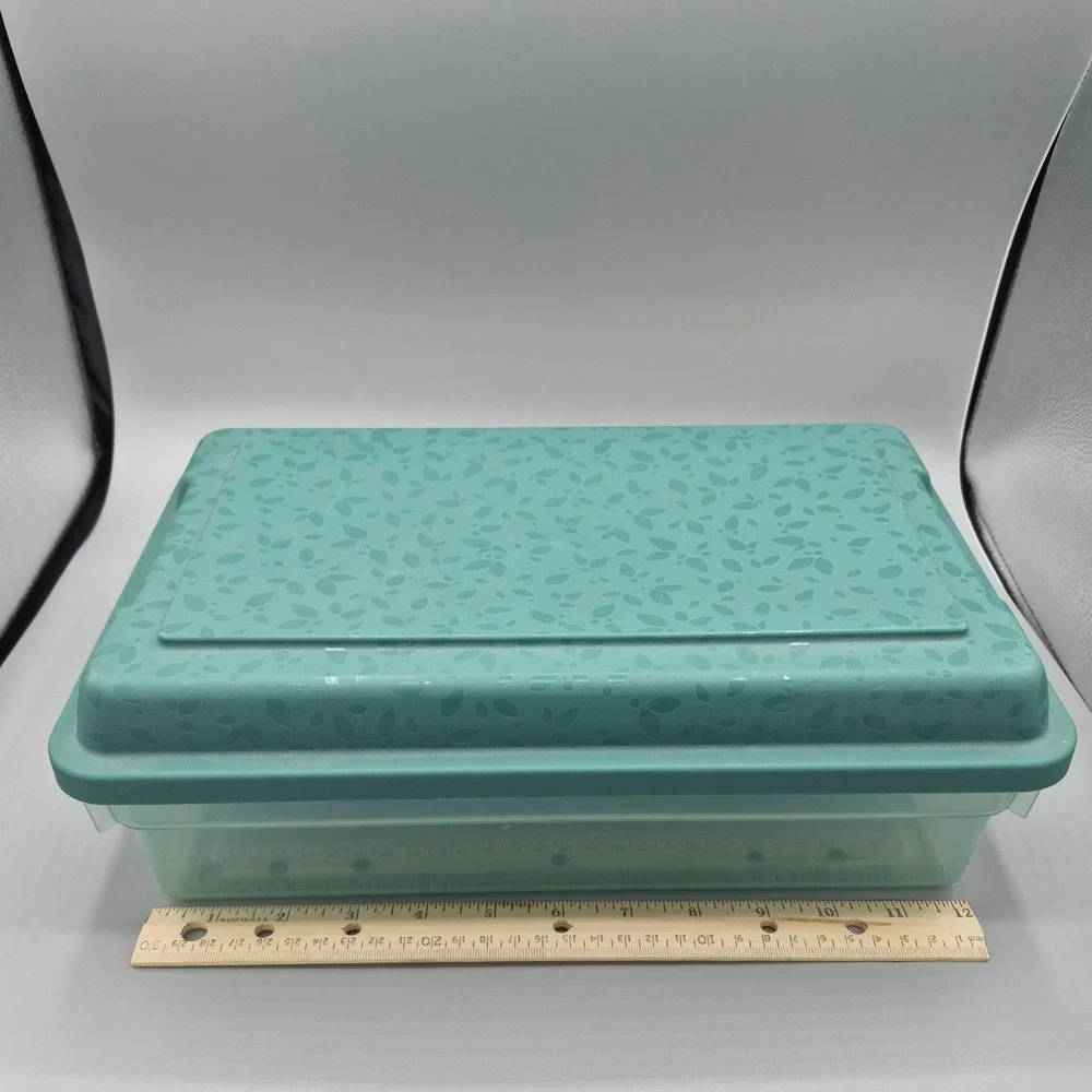 Vintage Rubbermaid Green 0286 High Top‎ Storage Box